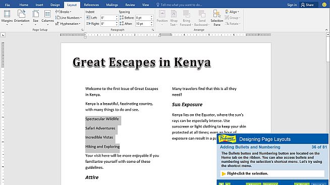 Professor Teaches Word 2016