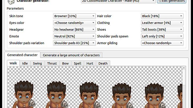 Game Character Hub PE: 2D Customizable Character - Male