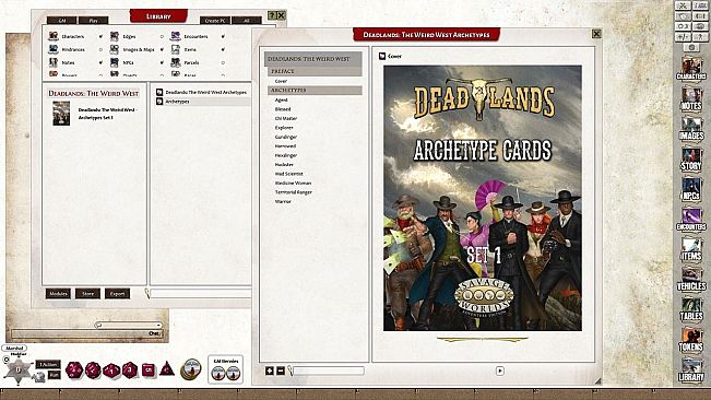 Fantasy Grounds - Deadlands: The Weird West: Archetypes 01