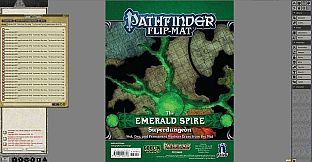 Fantasy Grounds - Pathfinder RPG - Pathfinder Flip-Mat - The Emerald Spire Superdungeon Multi-Pack