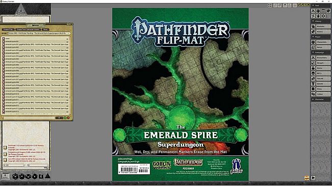 Fantasy Grounds - Pathfinder RPG - Pathfinder Flip-Mat - The Emerald Spire Superdungeon Multi-Pack