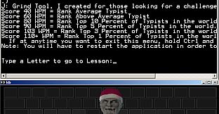 Touch Typing Home Row Speed Grinder - iReact Gnomey Christmas Onscreen Keyboard