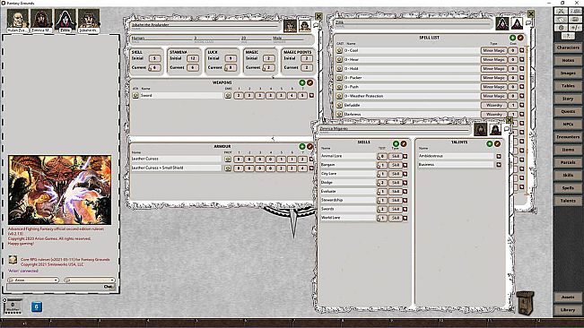 Fantasy Grounds - Advanced Fighting Fantasy 2E Ruleset