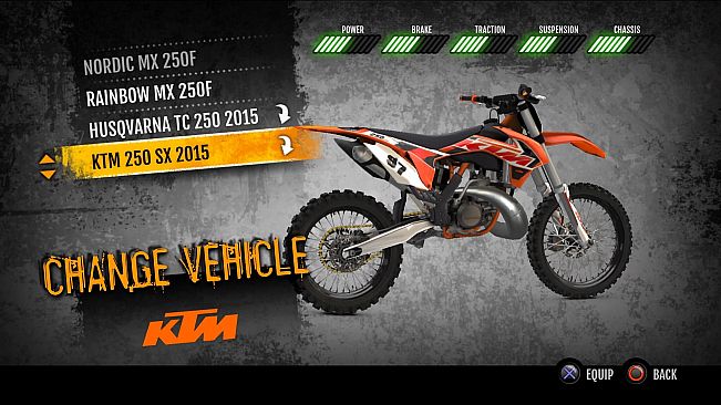 MX vs. ATV Supercross Encore - 2015 KTM 250 SX MX