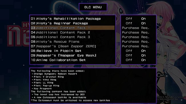 Hyperdimension Neptunia Re;Birth2 Additional Content Pack 1