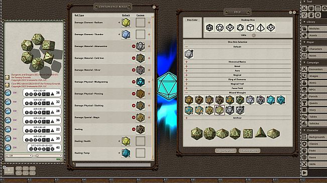 Fantasy Grounds - Wizard Wrought Dice Pack