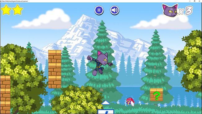 Basic Platformer Game Engine For Construct 2 and 3