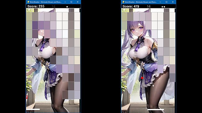 Brick Breaker: Eliminate Mosaic and Reveal Beauty 打砖块: 消除马赛克 揭开真面目