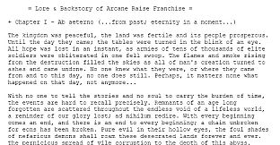 Arcane Raise - Lorebook