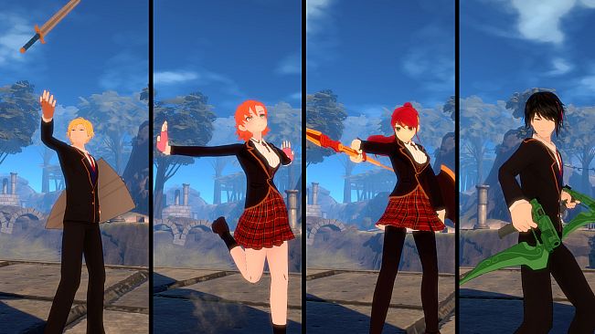 RWBY: Grimm Eclipse - Team JNPR Beacon Academy Costume Pack