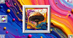 Color Splash: Mushrooms