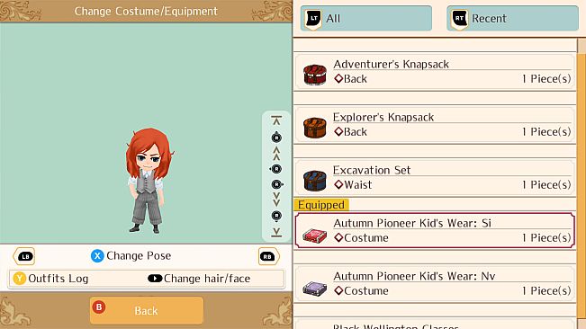 Pioneer Autumn Outfits - WorldNeverland - Daily Life in the Elnea Kingdom - Another Life Adventure
