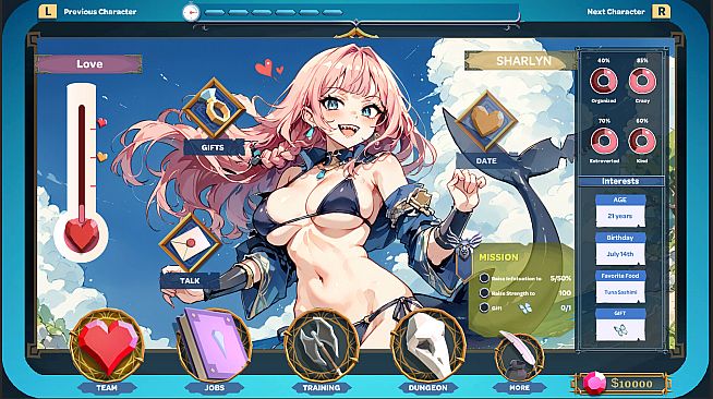 Beach Party to Create the Perfect Anime Girlfriend - DUNGEON OF LOVE