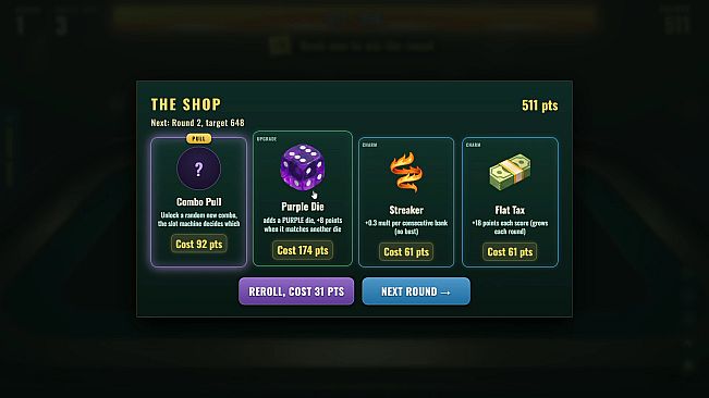 Dice & Dare : A Push-Your-Luck Casino-Style Dice Roguelike