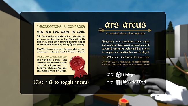 Manhattan: Ars Arcus - Procedural Game Music Demo