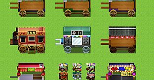 RPG Maker MZ - Shop Materials Tileset - Interior / Exterior