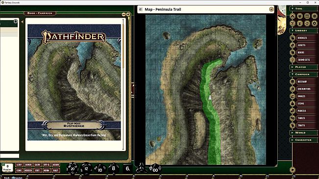Fantasy Grounds - Pathfinder RPG - Pathfinder Flip-Mat: Rusthenge