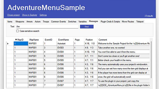 RPG Maker MZ - RMFinder