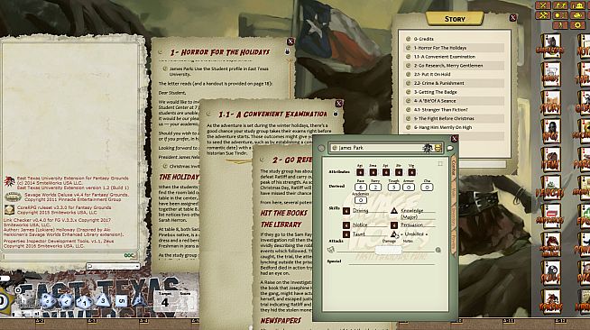 Fantasy Grounds - ETU: Horror for the Holidays (Savage Worlds)