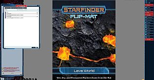 Fantasy Grounds - Starfinder RPG - FlipMat - Lava World