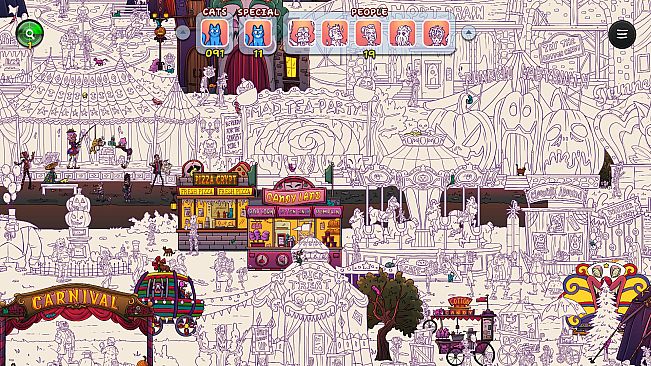 Hidden Cats in Spooky Carnival