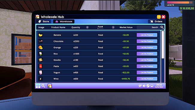 Wholesaler Simulator