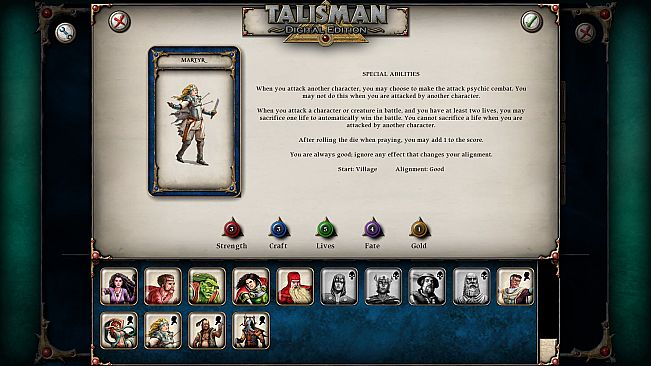 Talisman Character - Martyr