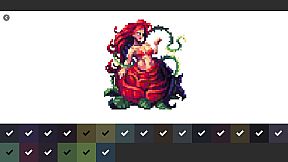 Pixel Art Monster - Color by Number