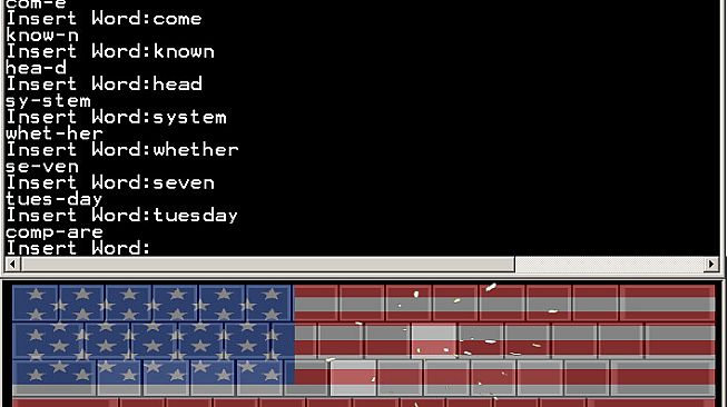 Touch Typing Home Row Speed Grinder - USA American Skin