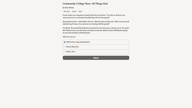 Community College Hero: All Things End
