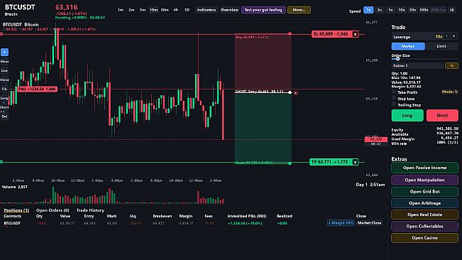 Bull&Bear Crypto Trading Simulator