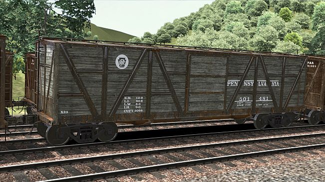 TS Marketplace: PRR X23 Boxcar Wagon Pack Add-On