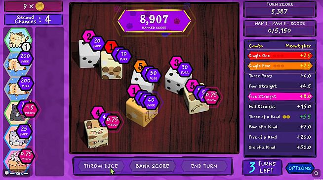 Purrfect Dice