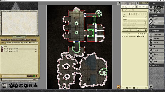 Fantasy Grounds - Pathfinder RPG - Pathfinder Flip-Mat: The Fall of Plaguestone