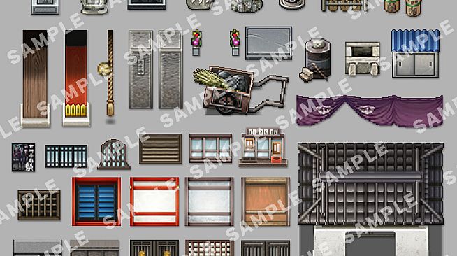 RPG Maker MZ - SERIALGAMES Living Good City Tileset - Shrine and Temples SET
