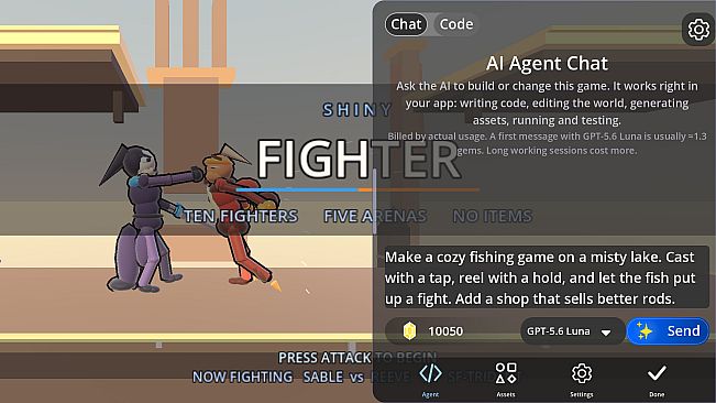 Shiny Gen: AI Game Maker
