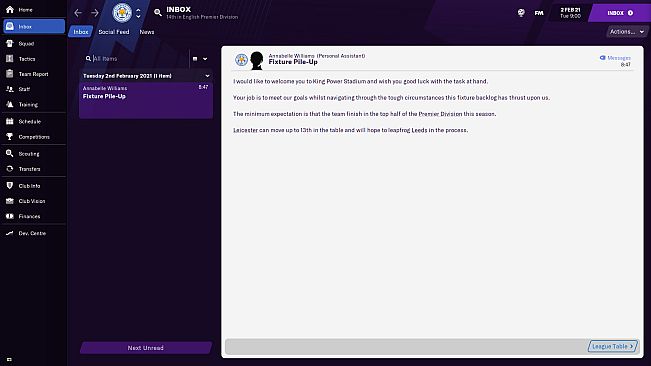 Football Manager 2021 Touch - Fixture Pile-Up