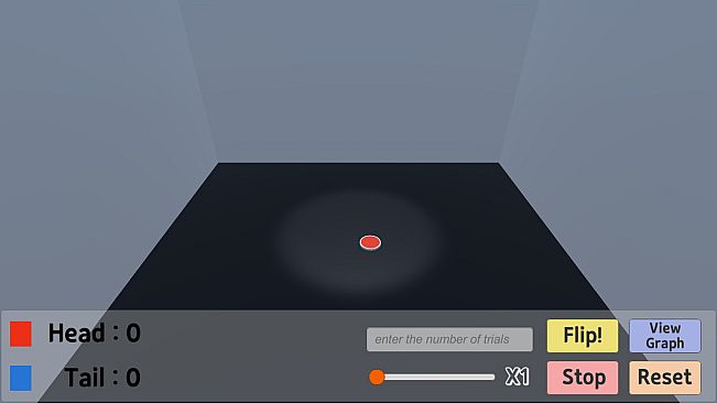 Coin Flipping Simulator for Probability and Statistics