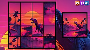 OG Puzzlers: Synthwave Dinosaurs