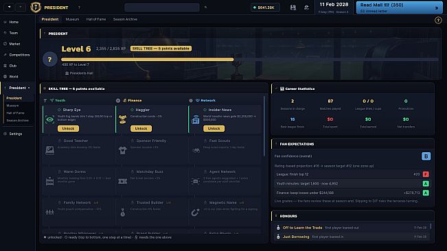 President FC: Football Club Owner