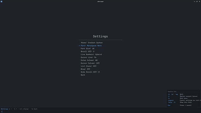 vim racer
