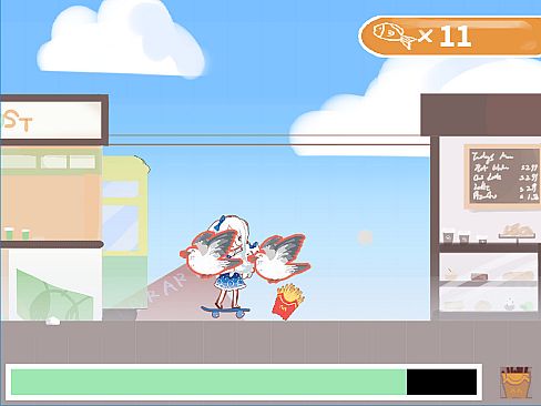 持猫少女凯蒂/Kaidi, armed with a cat