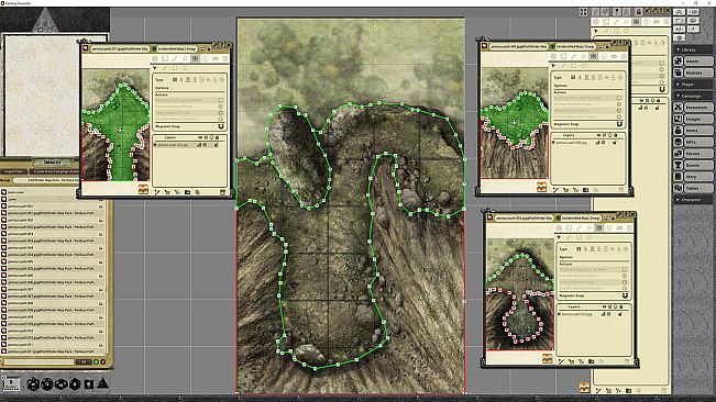 Fantasy Grounds - Pathfinder RPG - Map Pack: Perilous paths