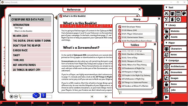 Fantasy Grounds - Cyberpunk RED Data Pack