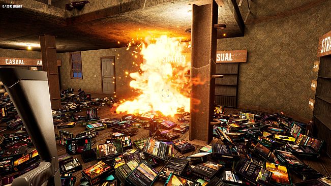 Game Shelver 99: I must organize my Steam Library and defend it against pirates with a shotgun
