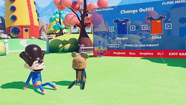 Morgan lives in a Rocket House in VR - "Tip Jar" Costume Pack