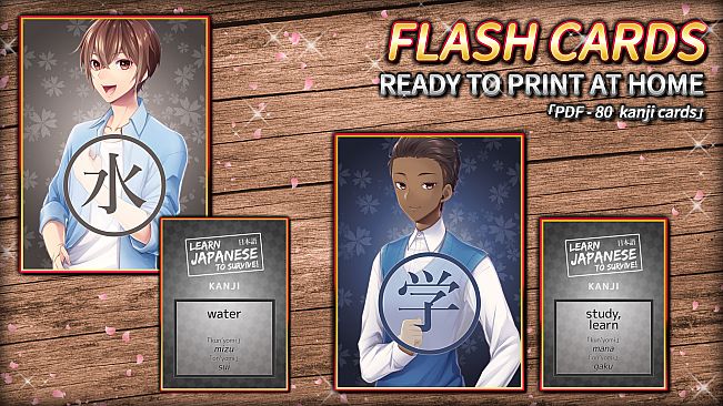 Learn Japanese To Survive! Kanji Combat - Flash Cards