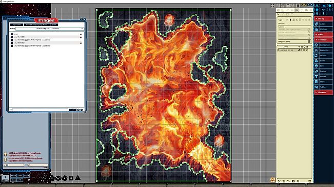 Fantasy Grounds - Starfinder RPG - FlipMat - Lava World
