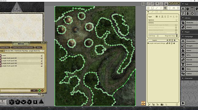 Fantasy Grounds - Pathfinder RPG - Pathfinder Flip-Mat: Jungle Multi-Pack