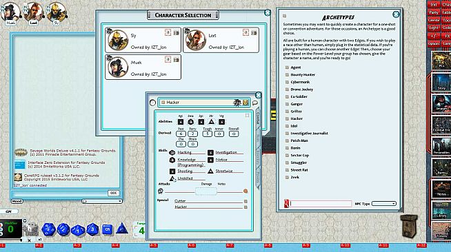 Fantasy Grounds - Interface Zero 2.0 for Savage Worlds